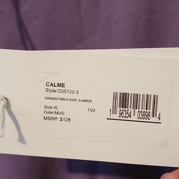 CALME BY JOHNNY WAS JUMPER XL NWT - Picture 4 of 6